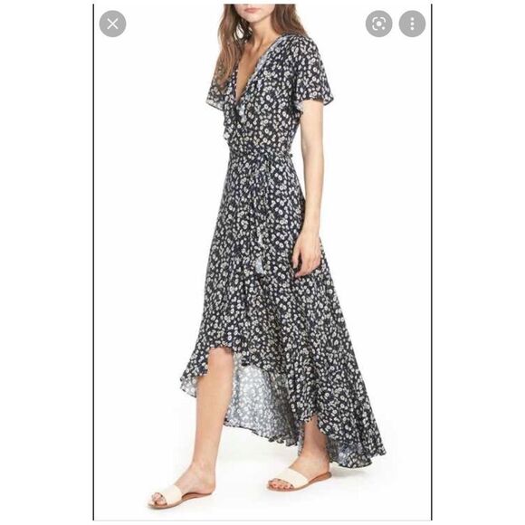 Free People - Lost + Wander Araceli Wrap Maxi Dress size SP - Picture 4 of 15